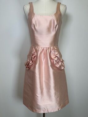 Kirribilla San Francisco Sleeveless Silk Blend Dress Ruffle Pockets Women’s 4